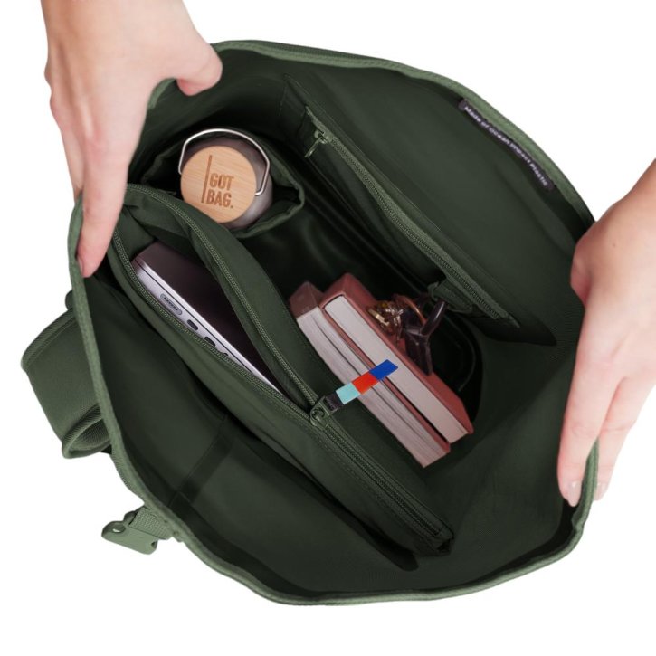 GOTBAG. RollTop 2.0 Laptoprucksack algae